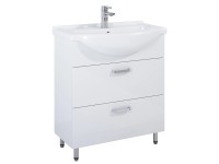 Maximus Skrinka pod umývadlo Eve, 2 zásuvky, lesklá biela, 70 cm