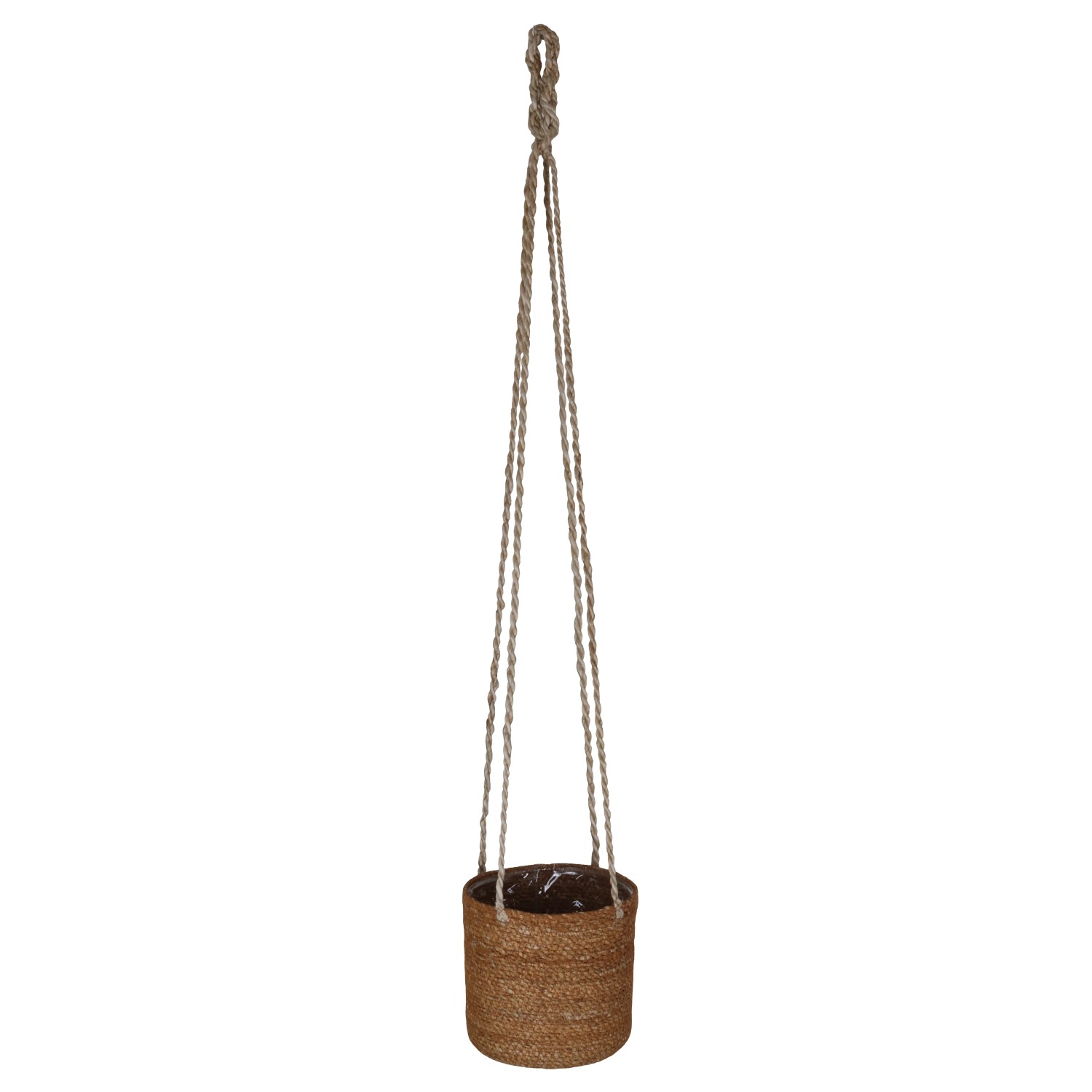 E-shop A.H.G. Závesný kvetináč zo sušenej trávy hogla vr. PE vrecka pr. 14x14 cm, 100cm