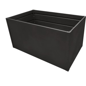 Floraworld vyvýšený záhon Twin-Wall, 150x75x76 cm, antracitový, z oceľového plechu.