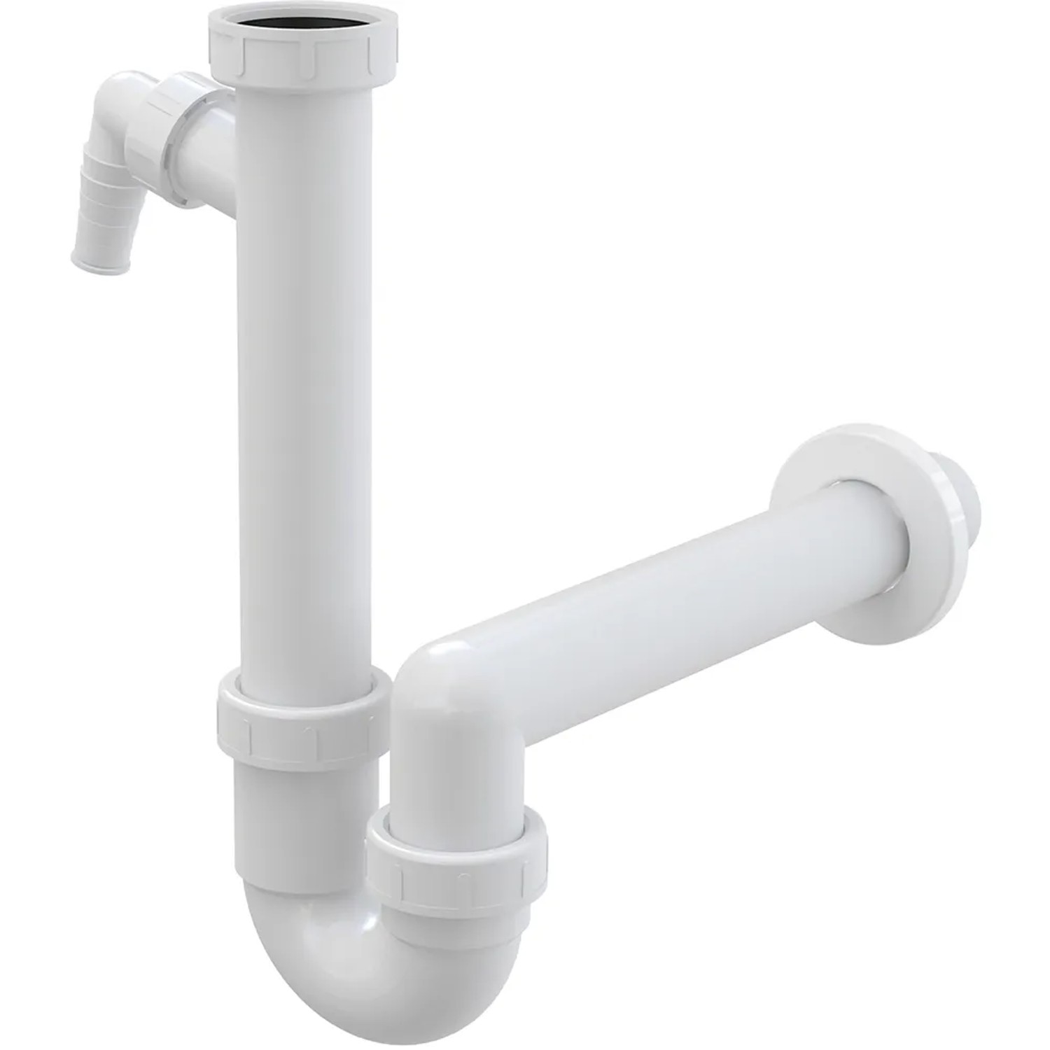 E-shop Alca Sifón drezový A81-DN50 trubkový, prevl. matica 6/4", prípojka, DN 50