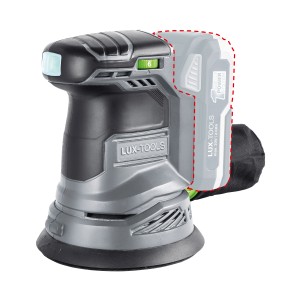 Akumulátorová excentrická brúska LUX A-EXS-20/125 s akumulátorom 1 PowerSystem.
