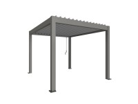 Biohort Pergola 3,5 x 3 kremeňovo sivá/strieborná 367,5 x 312 cm