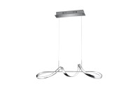 Reality Závesné LED svietidlo Perugia chróm, 150 x 81 x 46 cm