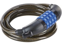 Prophete Špirálový lankový zámok s číselným kódom, 1500 x 8 mm