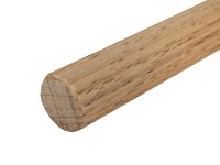 Döllken Profiles Drážkovaná guľatina DR05 prírodný buk pr. 6 x 1000 mm