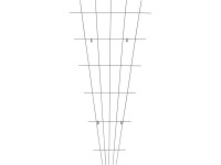 OBI Vejárovitý špalier antracitový 150 x 75 cm