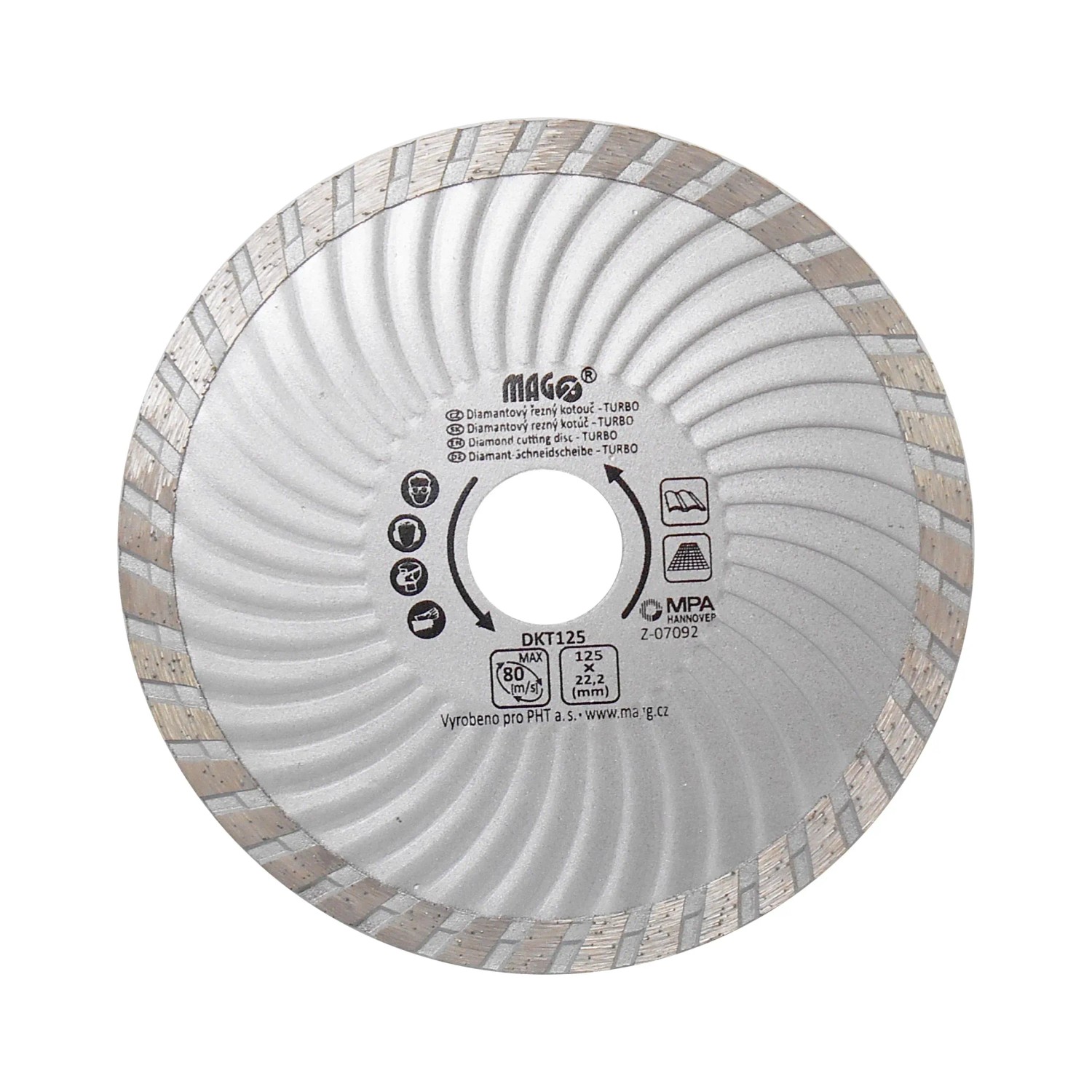 E-shop MAGG Diamantový kotúč TURBO 125 x 22,2 mm