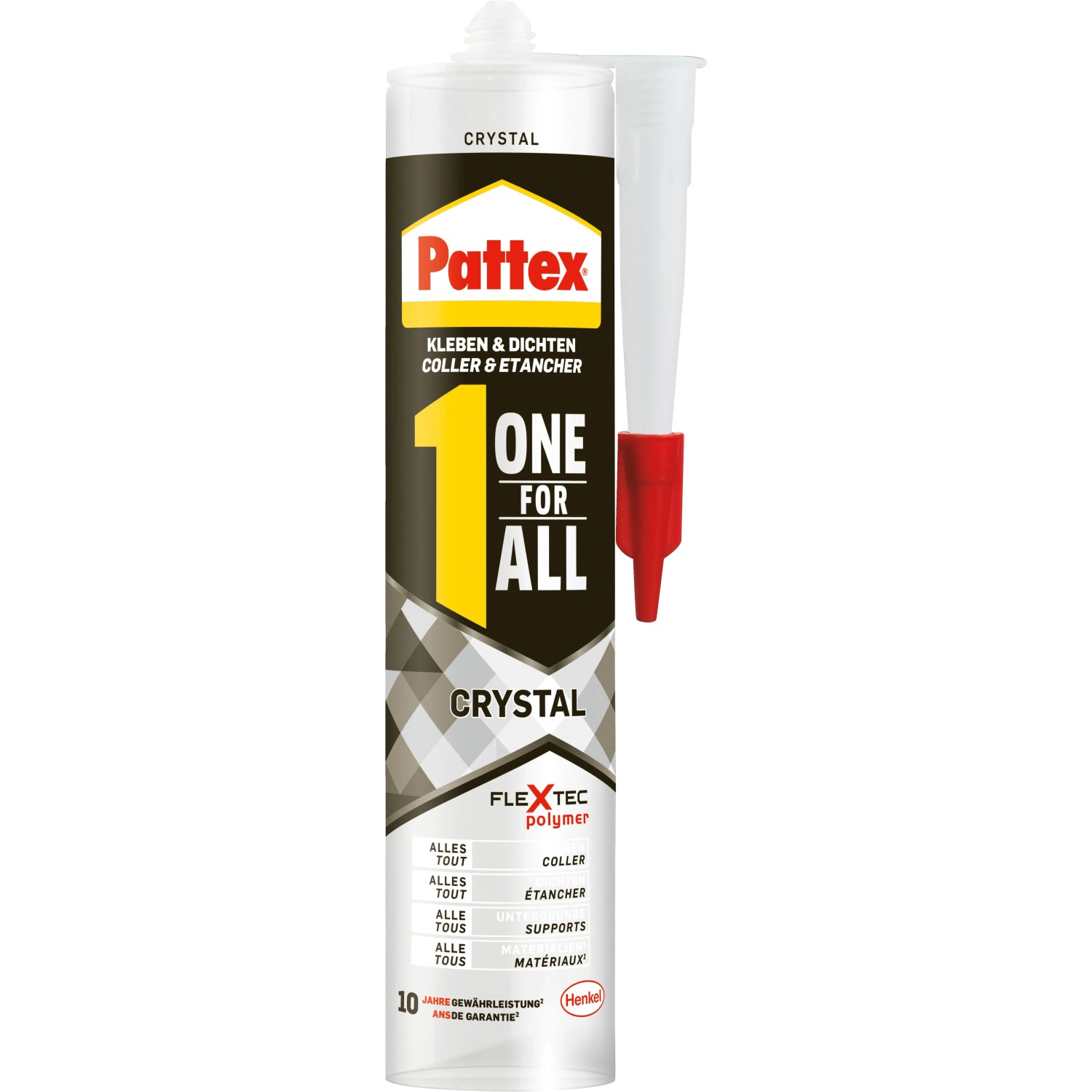 E-shop Montážne lepidlo Pattex One For All Crystal 290g transparentné