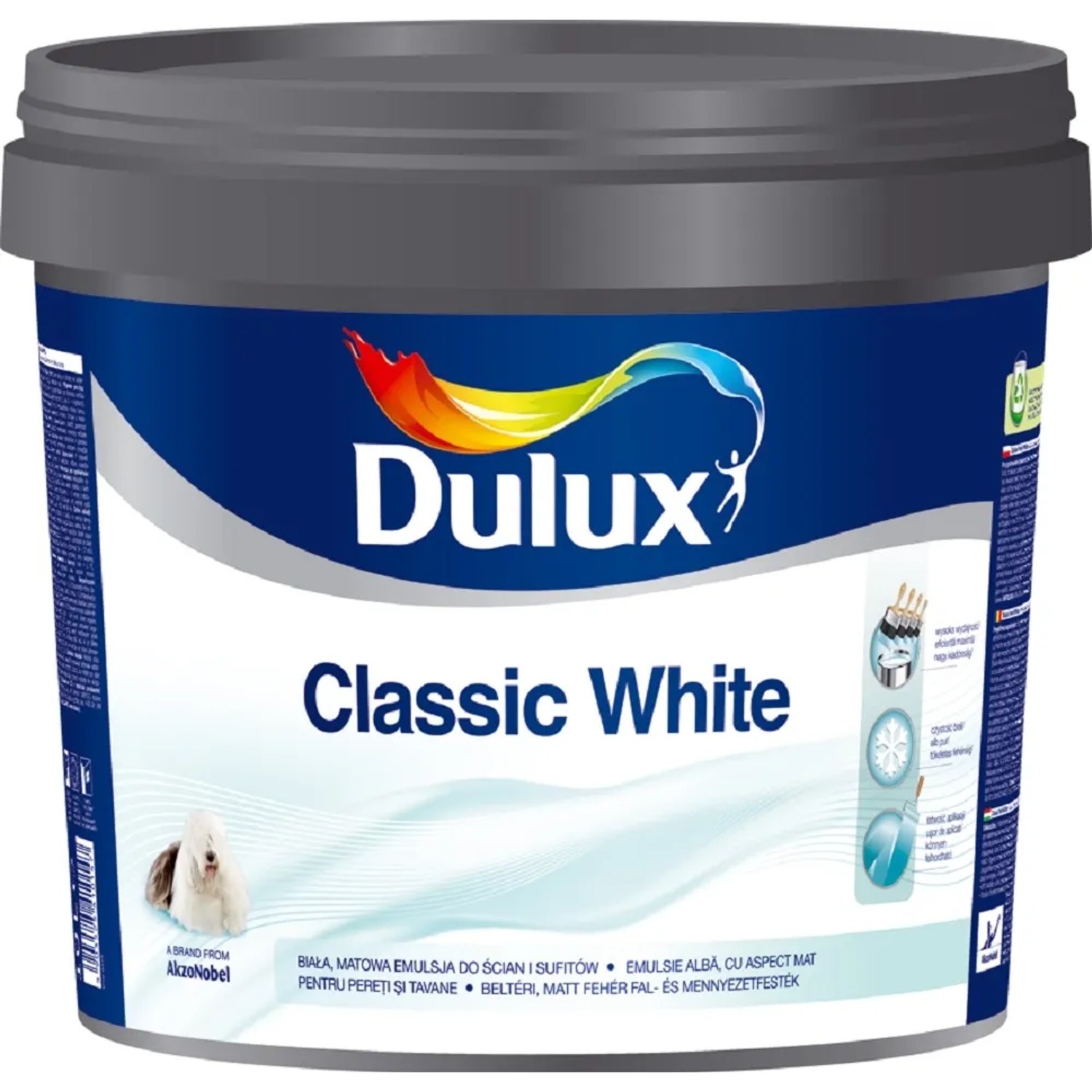 E-shop Dulux Interiérová emulzná farba Classic White 3 l