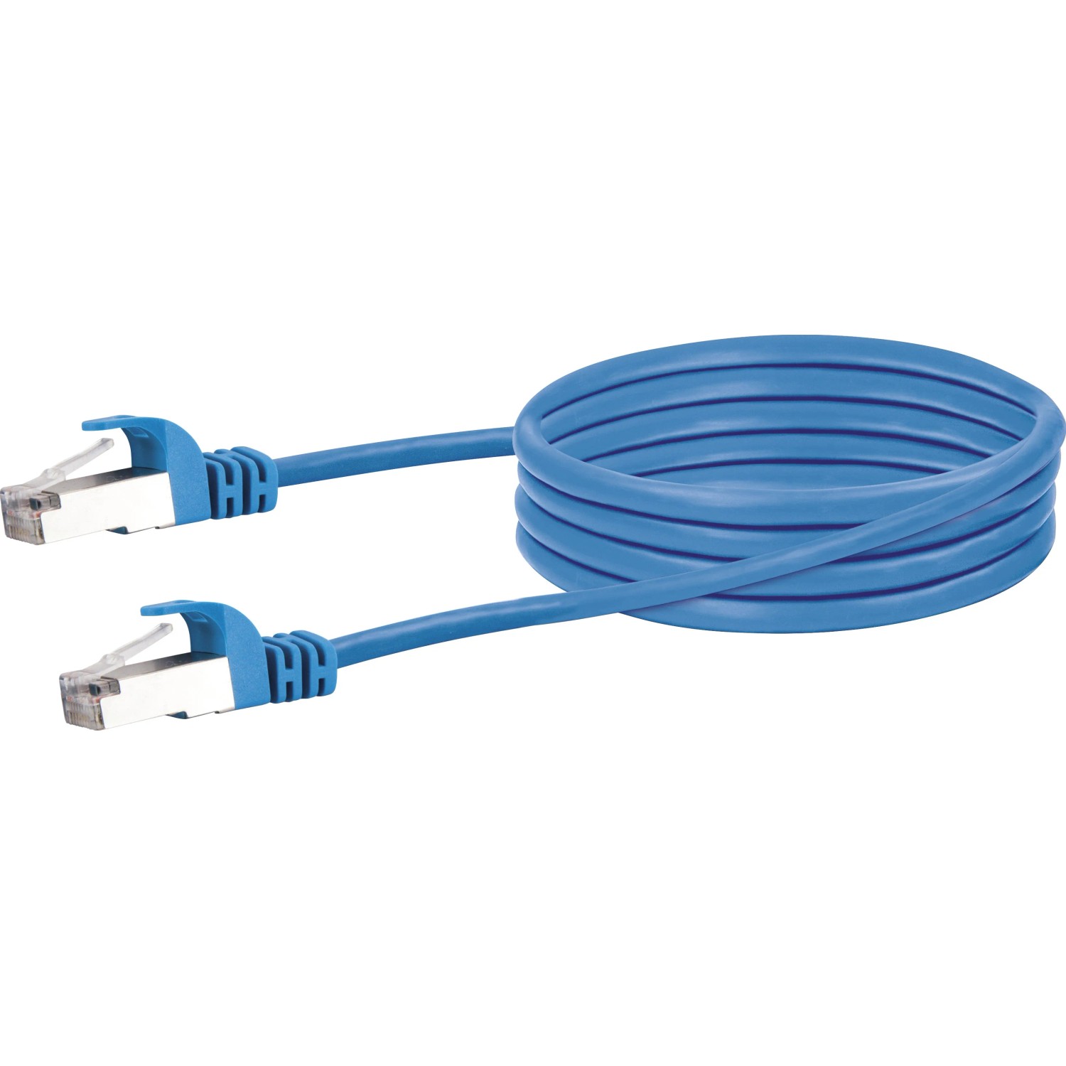 E-shop Schwaiger Sieťový kábel CAT 6 (S/FTP), modrý, 0,5 m