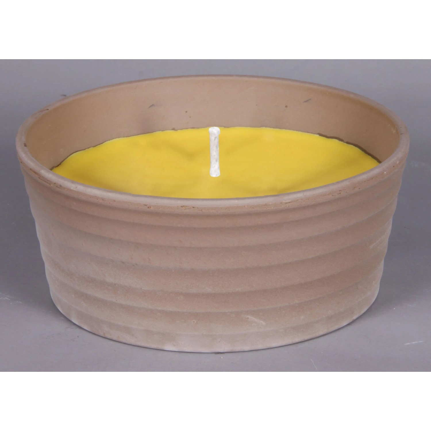 E-shop NOHEL GARDEN Sviečka proti hmyzu Citronella Sirius béžová pr. 13 x 6 cm, 250 g