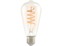 EGLO LED žiarovka E27 ST64, 4 W, 270 lm, 2200 K, jantárová EGLO LED žiarovka E27 ST64, 4 W, 270 lm, 2200 K, jantárová