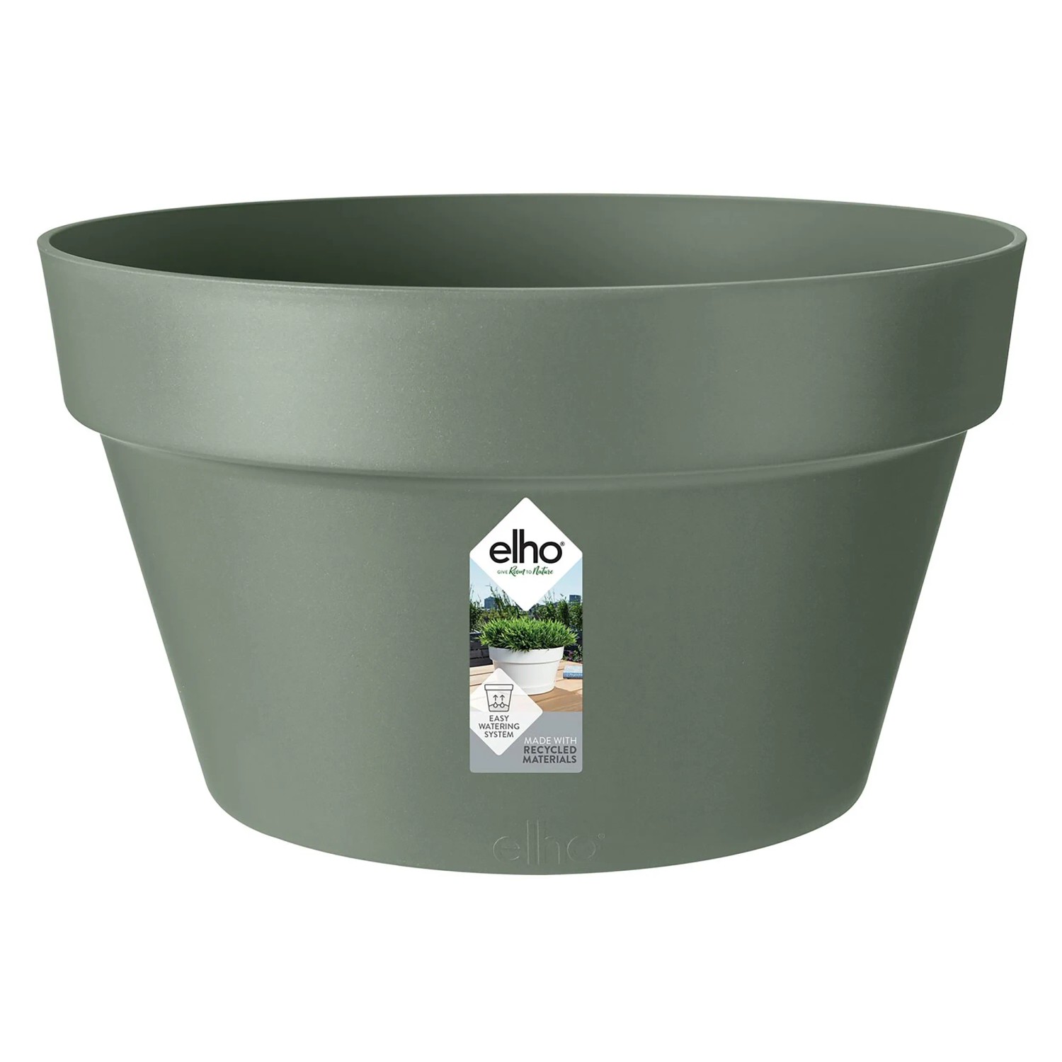E-shop Elho Kvetináč Loft Urban Bowl, pistáciová zelená, pr. 35 x 20 cm