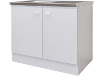 Flex-Well Kuchynská skrinka Speed pod drez, vr. drezu, 100 x 85 x 47 cm