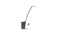 Lutec Vonkajšie nástenné LED svietidlo KILO so senz. 3000K tm.sivá 69x155x204 mm