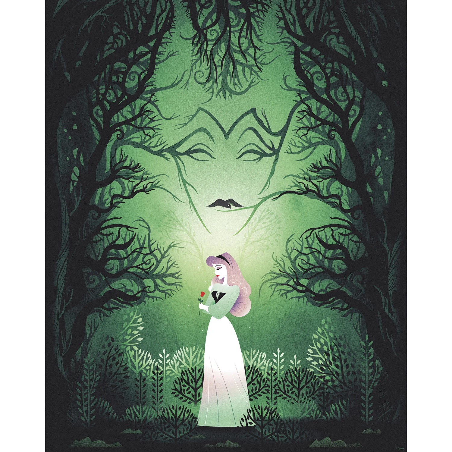 E-shop Komar Plagát Disney Sleeping Beauty Aurora Maleficent 40 x 50 cm