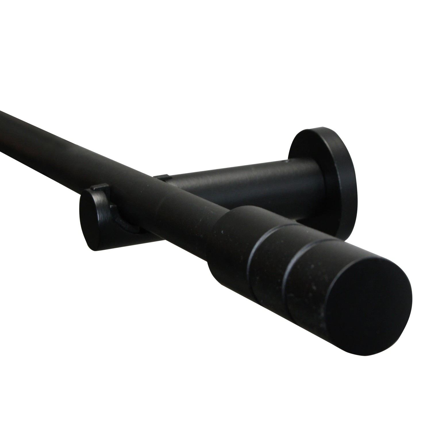 E-shop Gardinia Záclonová súprava Zylinder matná čierna 1 tyč pr. 19 mm, 160 cm