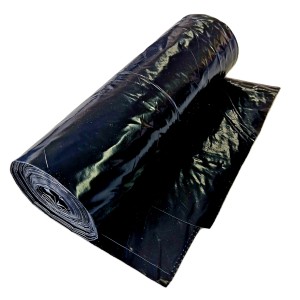 Rolka čiernych LDPE vriec na odpad, 140 l, 10 kusov, na likvidáciu odpadu.