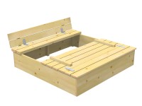 Maone Drevené pieskovisko LEOS 1, 120 x 120 cm Maone Drevené pieskovisko LEOS 1, 120 x 120 cm