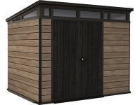 KETER Plastový záhradný domček Pent 9x7 Horizontal, ashwood, 279 x 216 x 226 cm