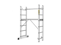 DRABEST Hliníkové rebríkové lešenie ARD HOME 3v1, max. 150 kg, 2 x 6 priečok