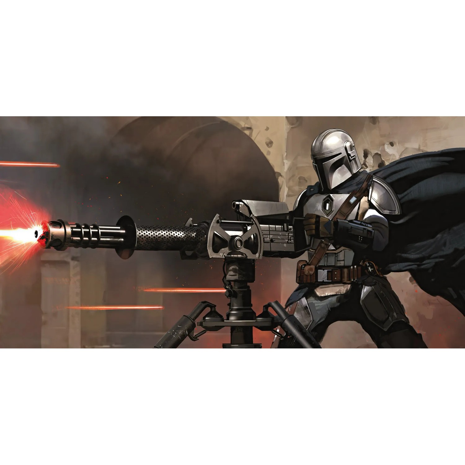 E-shop Komar Vliesová fototapeta Star Wars The Mandalorian Blaster 500 x 250 cm