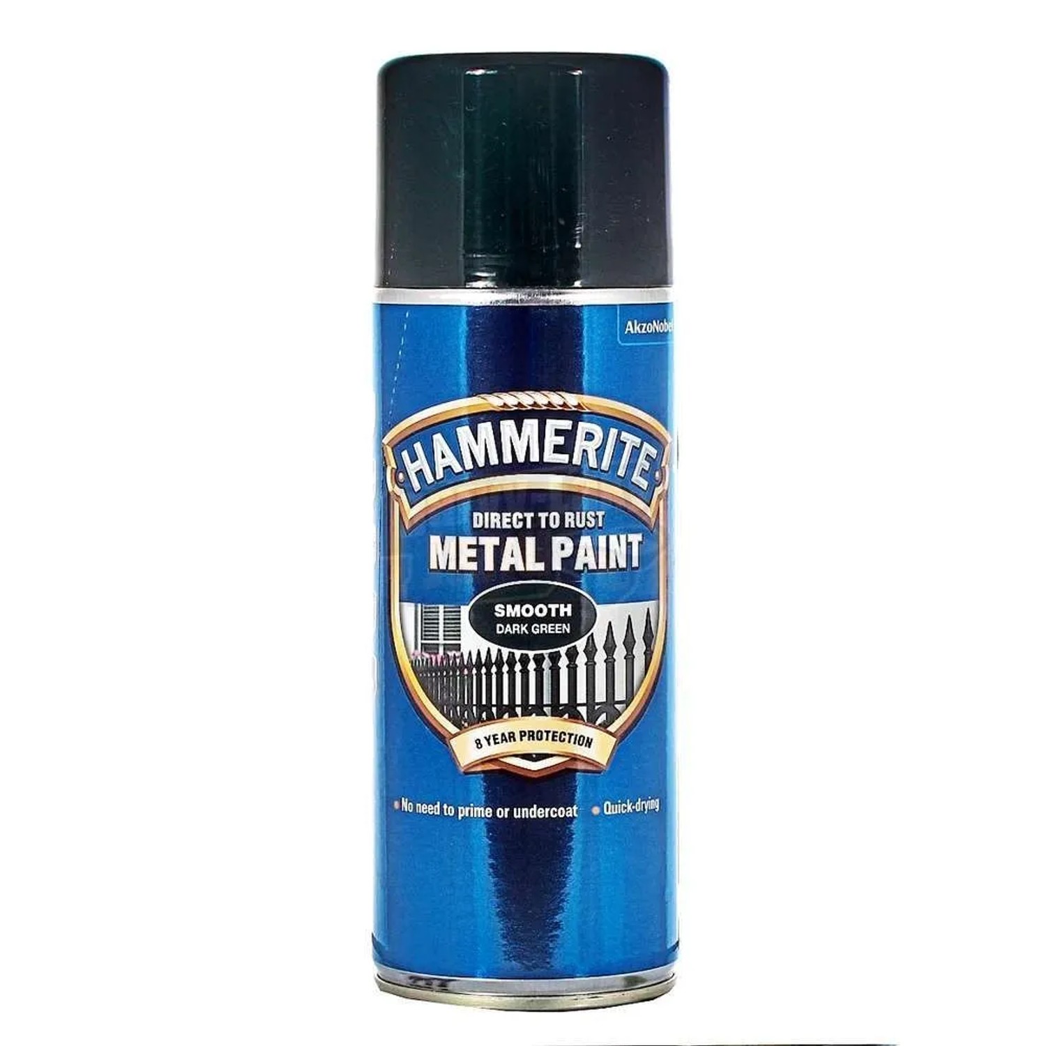 E-shop Hammerite Priamo na hrdzu farba na železné kovy v spreji hladká tm. zelená 400ml