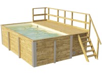 Weka Nadzemný bazén 595 pieskový, 500 x 315 x 203 cm