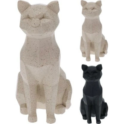 Koopman Dekorácia mačka sediaca, rôzne farby, 20 cm