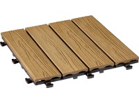 OBI WPC dlaždice s CLICK systémom hnedá 30 x 30 x 2,4 cm, 6 ks