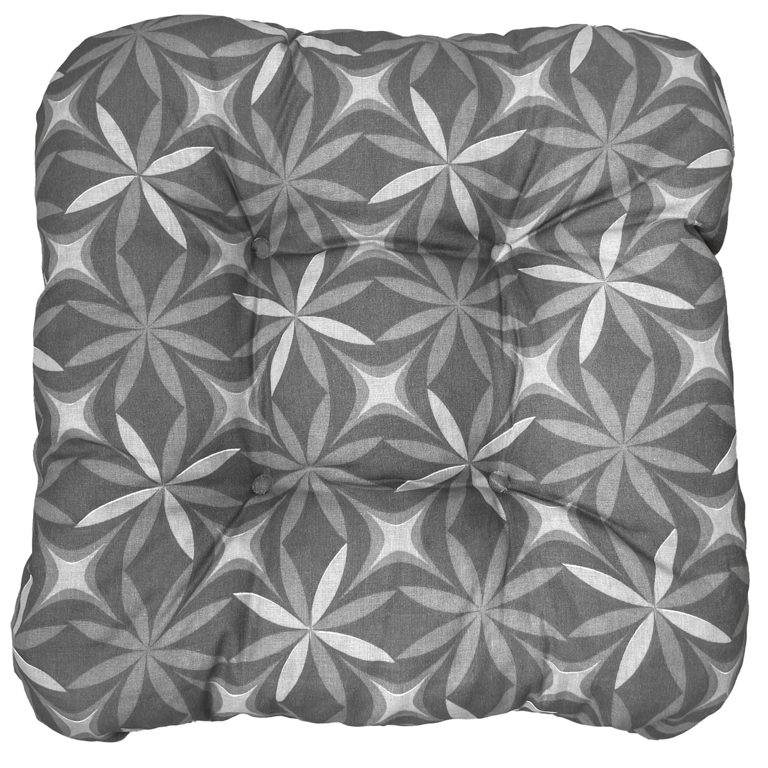 E-shop VOG Podsedák kvety sivej 38 x 38 x 7 cm