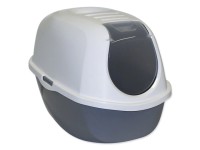 Magic Cat Goods Toaleta pre mačky s krytom, sivá, 39 x 53 x 41 cm