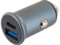 Schwaiger Nabíjačka do auta 1xUSB-A + 1xUSB-C, 12/24V