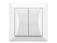 Vypínač sériový Pola, biela