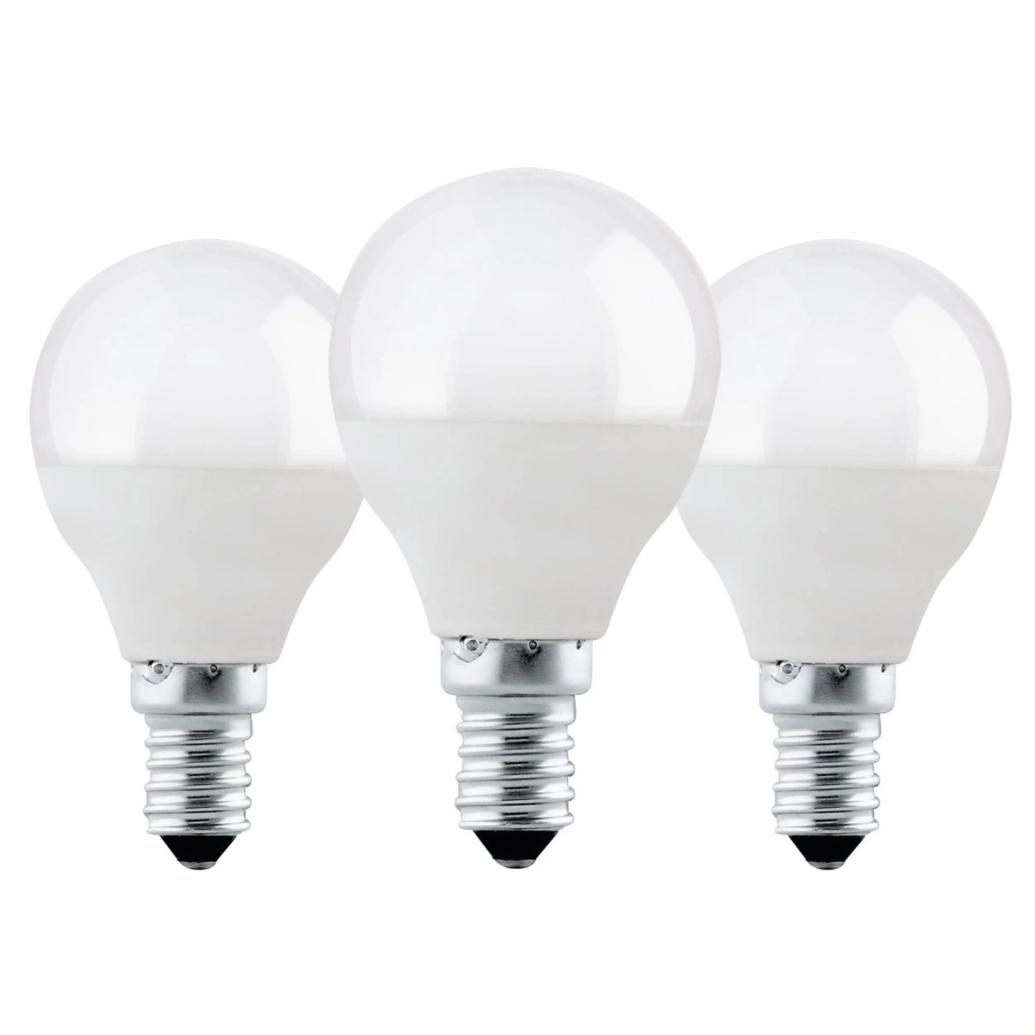 E-shop EGLO LED žiarovka E14 P45 4,9 W 470lm 3000K pr. 45 x 78 mm, opálová, 3 ks