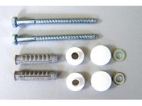 Súprava skrutiek na WC a bidety 6 x 80 mm biela, 2 ks Súprava skrutiek na WC a bidety 6 x 80 mm biela, 2 ks