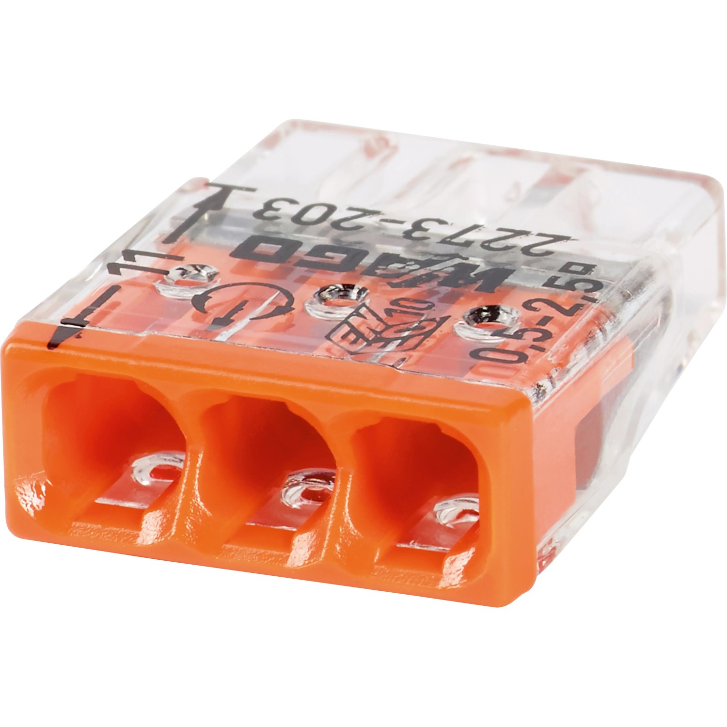 E-shop WAGO Inštalačná svorka 2273 PUSH WIRE 3 plné vodiče, max. 2,5 mm2, 100 ks