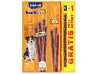 Vitakraft Pochúťka pre psov Beef Stick morčacie, 3+1 zadarmo