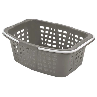 Heidrun Kôš na čistú bielizeň, plast, hnedosivá, 26 l