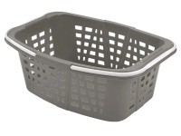 Heidrun Kôš na čistú bielizeň, plast, hnedosivá, 26 l