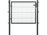Floraworld Jednokrídľová bránka s dvojitou drôtenou výplňou antracitová 80 cm