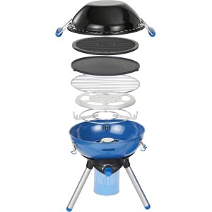 Campingaz Party Grill 400 CV, Ø 36 cm, s príslušenstvom ako grilovacia doska, držiak na hrnce a veko.