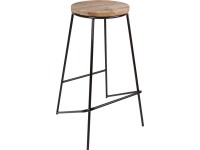 Barová stolička borovica/kov 71 cm