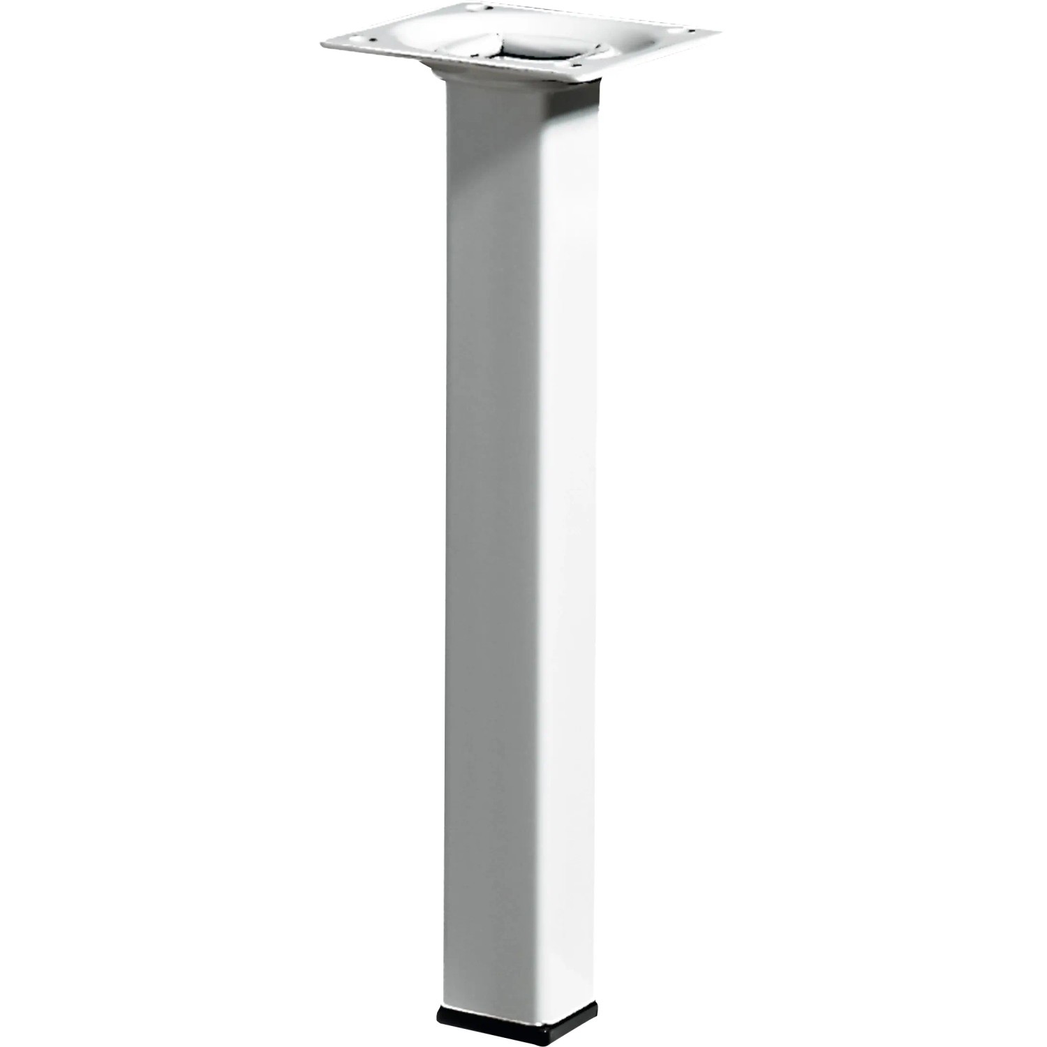 E-shop Hettich Nábytková noha hranatá, biela, 24 x 24 x 200 mm