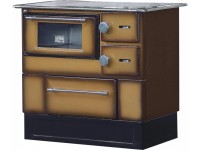 Alfa Plam Sporák Regular 46 Delux ľavý, 8 kW, hnedý melír, 92 x 57 x 85 cm