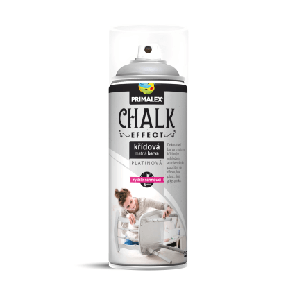 PRIMALEX Kriedová matná farba v spreji Chalk Effect platinová 400 ml