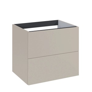 Skrinka pod umývadlo Roca Elegant, 60 cm, kašmír, s dvomi zásuvkami.