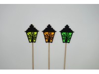 BD-Tova Zápich lampáš pavučina, mix farieb, 30,6 cm, 1 ks