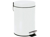 Wenko Kozmetický nášľapný odpadkový kôš 3 l biely matný