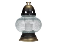Náhrobná sklenená lampa 29 cm + vklad 150 g